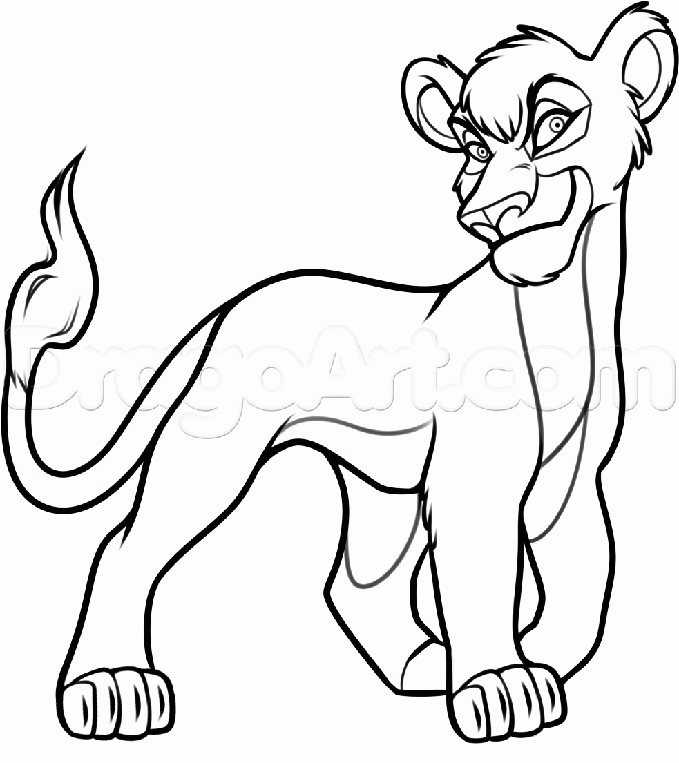 983x1105 Lion King Coloring Pages Kiara