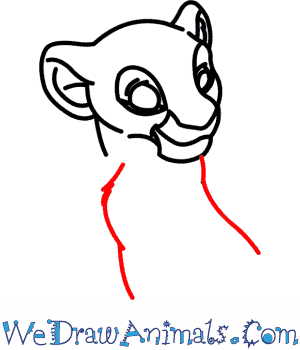 300x350 How To Draw Nala From The Lion King