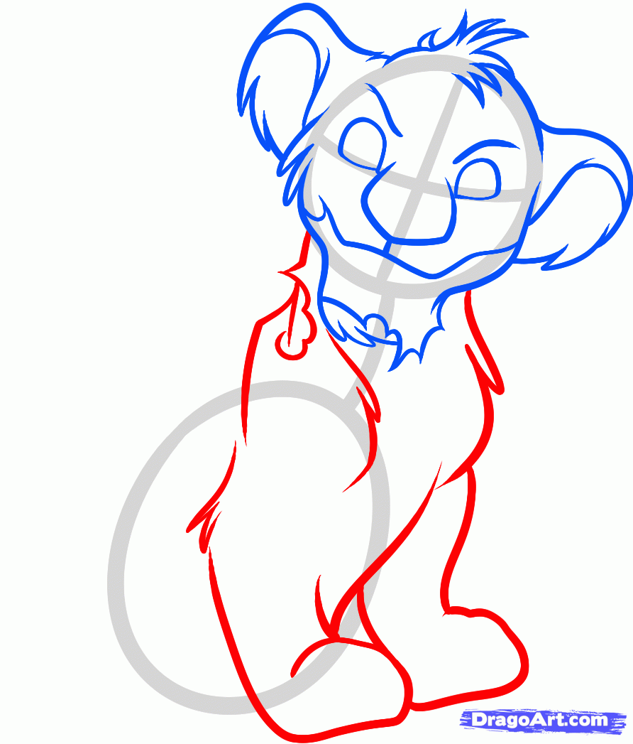 892x1047 How To Draw Zombie Simba, Simba From The Lion King, Step
