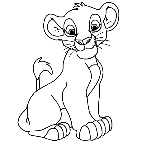 456x456 Huge Collection Of 'lion King Simba Drawing' Download More Than