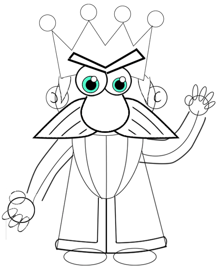 450x555 Easy Drawing King