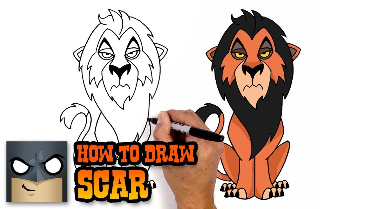 1280x720 How To Draw Scar The Lion King