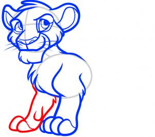 302x268 How To Draw How To Draw Simba From The Lion King