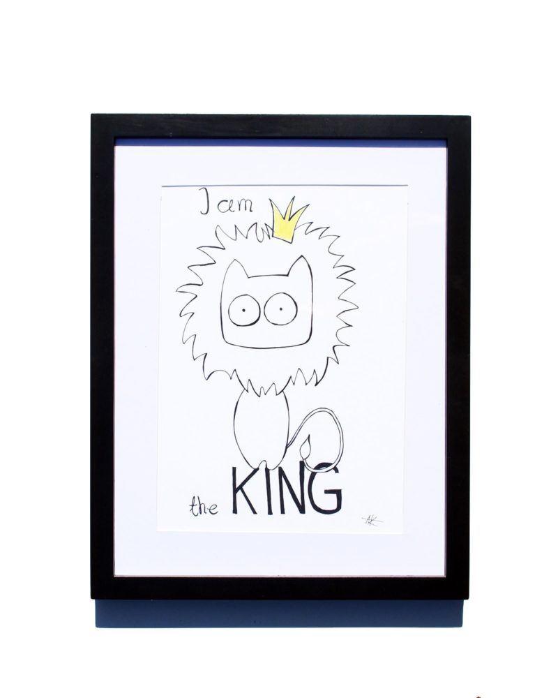 800x1000 Drawing Handmade Lion King, I Am The King Art And Cat