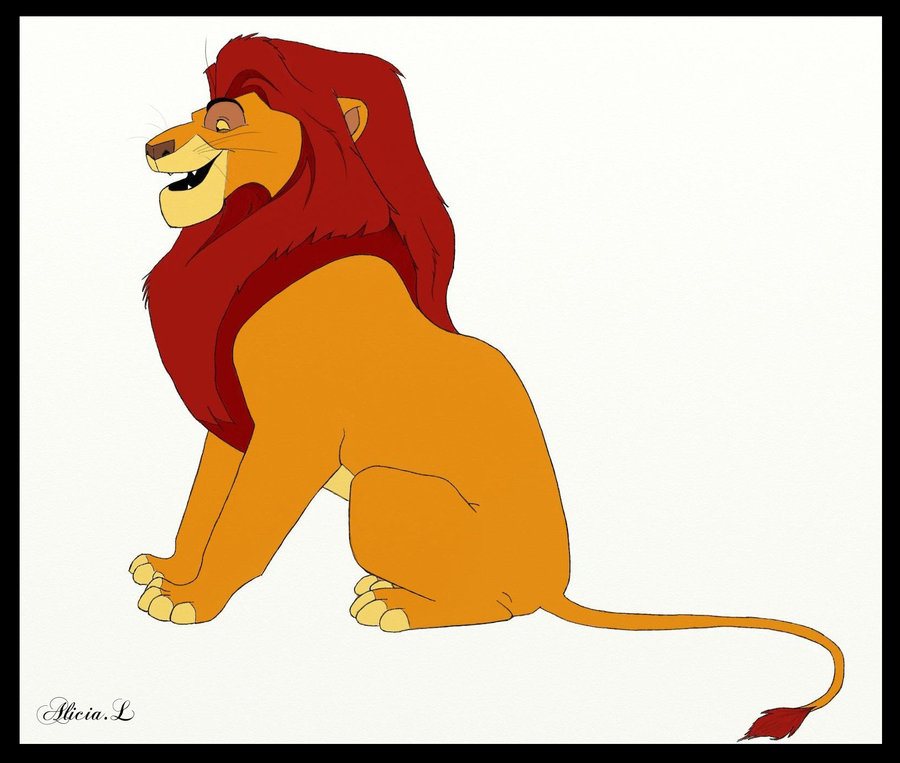 900x763 Lion King Drawing Mufasa