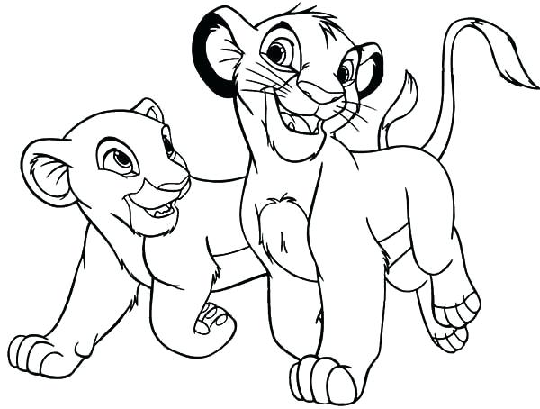 600x454 Coloring Pages For Kids Online Boys Free Lion King Drawing
