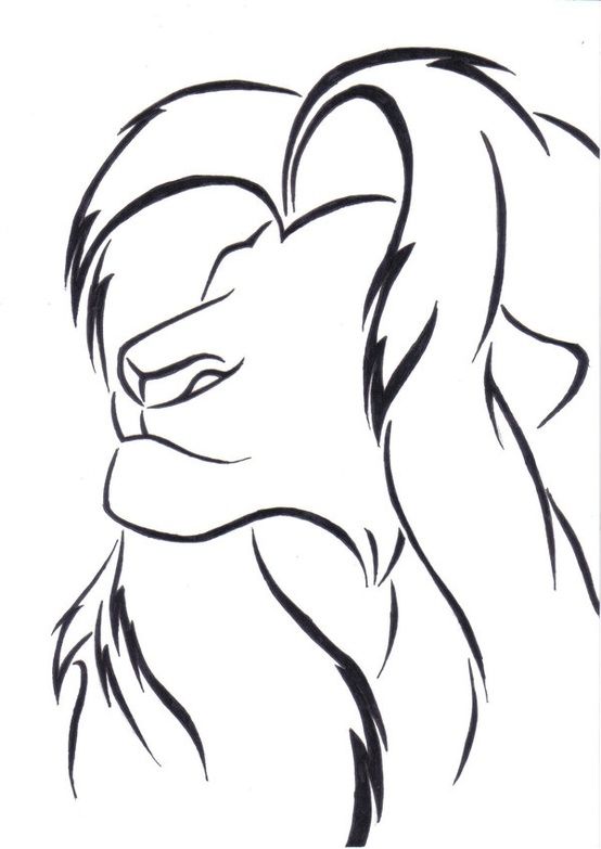 554x783 Simba Simple Sketch Inspiration Disney Drawings, Disney