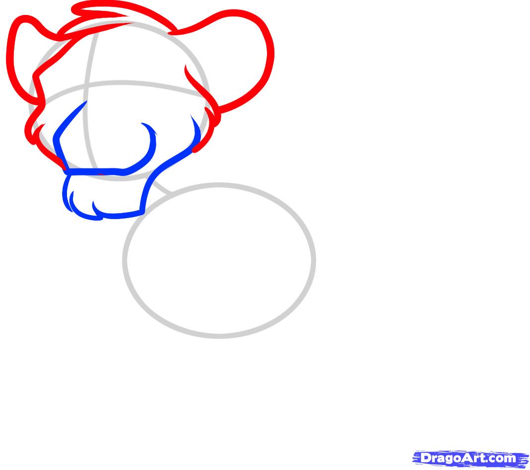1068x946 How To Draw Simba From The Lion King, Step