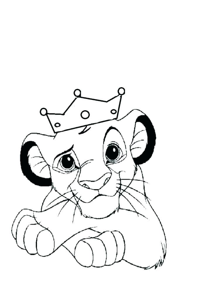 Lion King Simba Drawing Free download on ClipArtMag