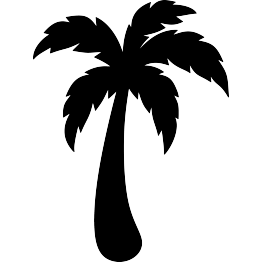 263x262 Cricut Palm Tree Silhouette, Palm