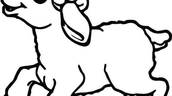 585x329 Lamb Coloring Pages