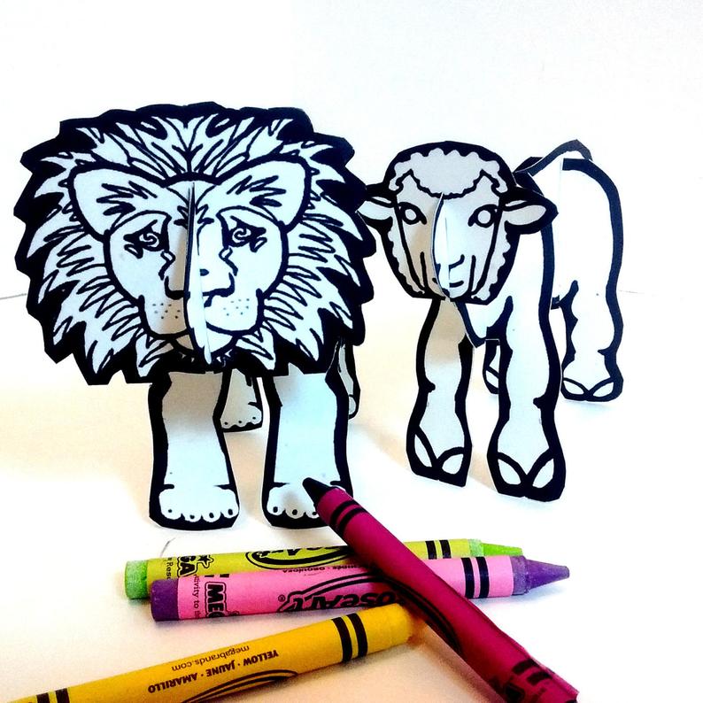 Lion Lamb Drawing | Free download on ClipArtMag