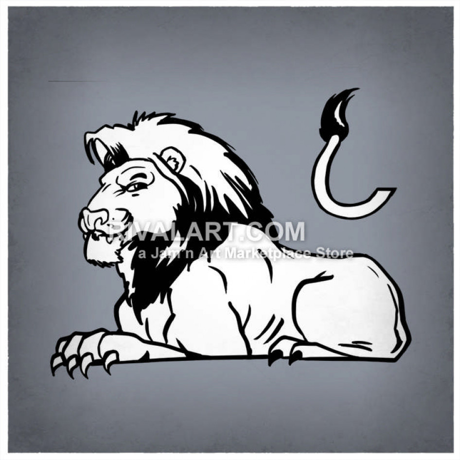 946x946 Lion Lying Down