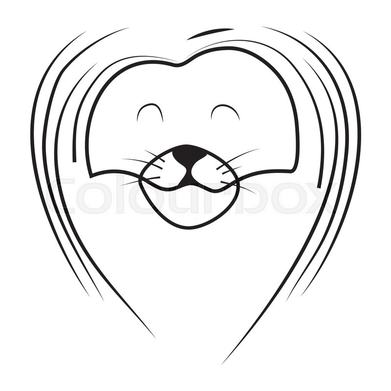 800x800 Sketch Of Lion Head With Mane Lion Stock Vector Colourbox