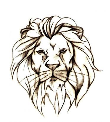 372x410 Maybe With The Mouth Open In A Roar Tattoos Tattoos, Lion Head