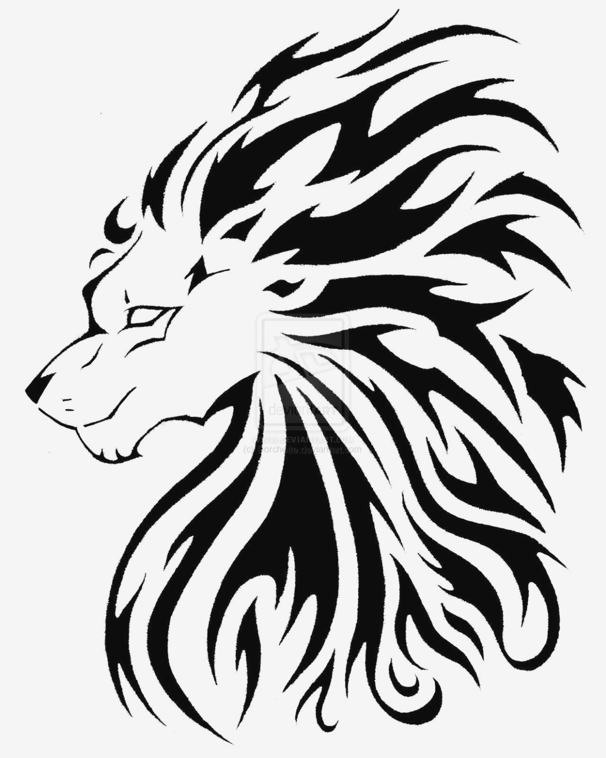 1241x1552 Fire Drawing Lion For Free Download On Ayoqq