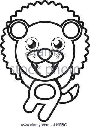 300x426 Lion Outline