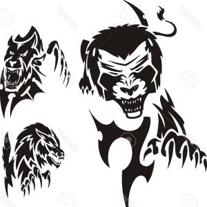 300x300 Photohead Of The Big Cat A Panther And A Lioness Tribal Predators