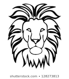 244x280 Huge Collection Of 'lion Outline Drawing' Download More Than
