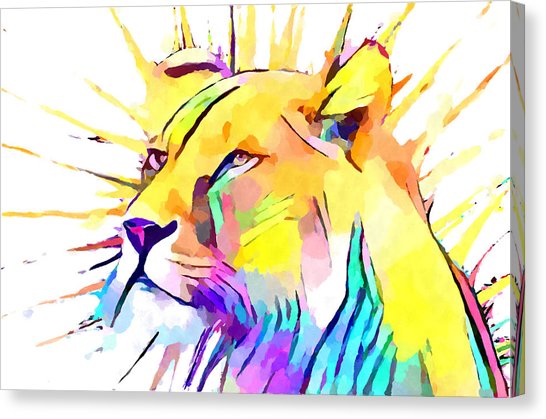 546x419 Lion Portrait Canvas Prints