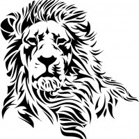 200x200 Lion Tattoo Designs
