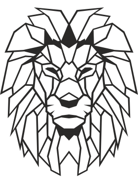 280x373 Metal Lion Wall Art Decor Portrait