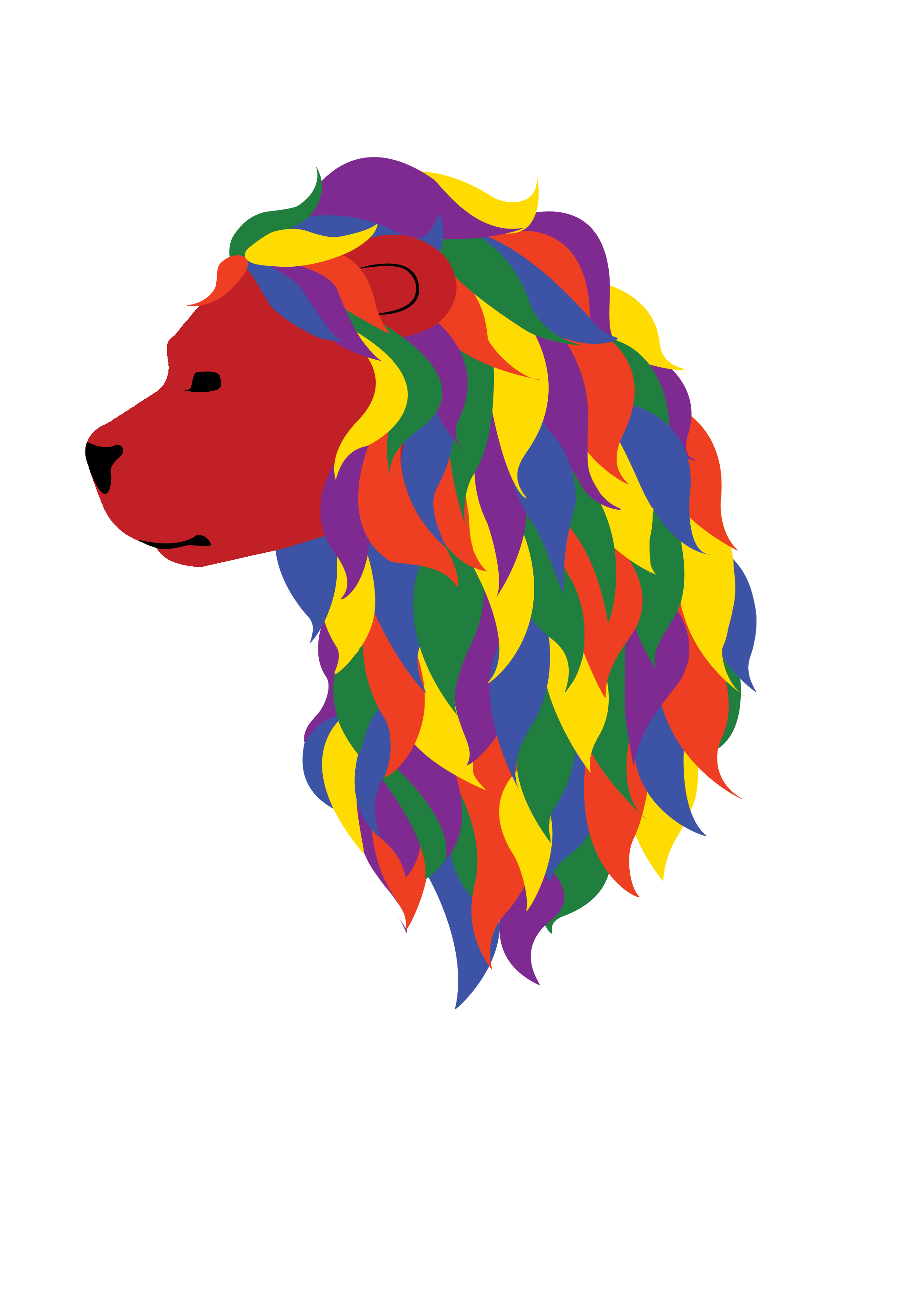 2100x3000 Gay Pride Lion Artworktee