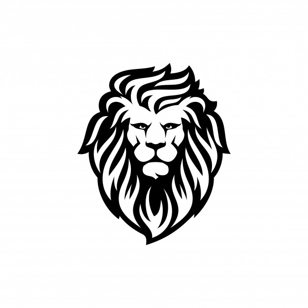 626x626 Lion Line Art Profile Vector Free Download