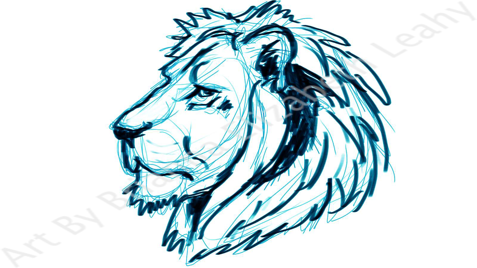 1600x900 Lions Head Profile Tattoo