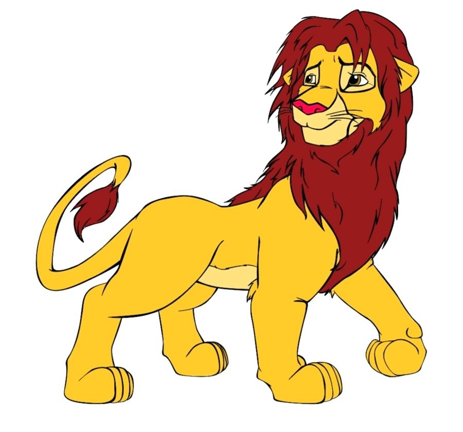900x840 Realistic Lion Coloring Pages