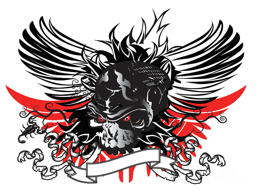 900x675 Skull Drawing Idea Digital Art