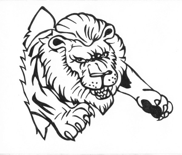 600x509 Lion Tattoo Images Designs