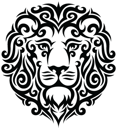 399x438 Tribal Leo Lion Tattoo Png