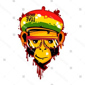 300x300 Stock Illustration Lion Head Dreadlocks Editable Vector Graphic