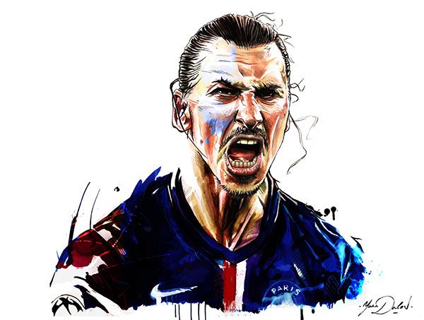 600x453 Zlatan Ibrahimovic Football Art