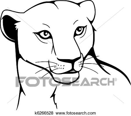 450x400 Lioness Head Cliparts