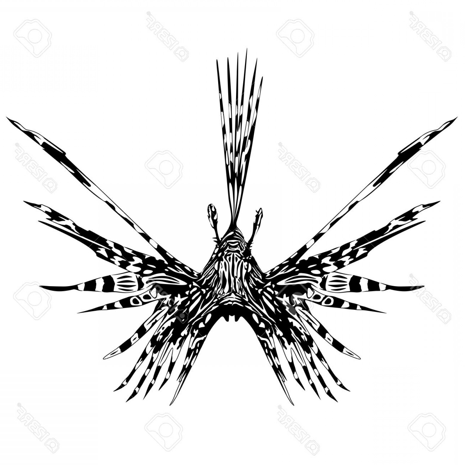 1560x1560 Photostock Vector Lion Fish Tattoo Style Soidergi