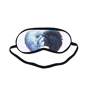 355x355 Customized Fighting Lions Sleeping Eyes Maskseyeshade
