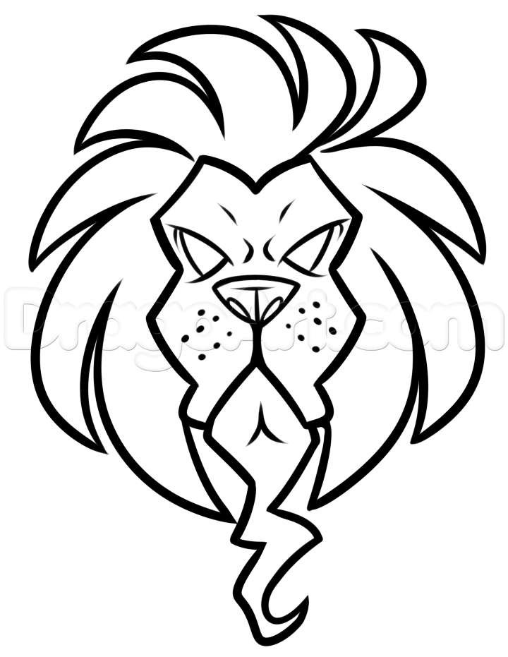 720x931 Rasta Lion Drawing Lesson, Step