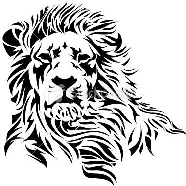380x380 A Lion Head In Black And White Wished Tattoo Lion Head
