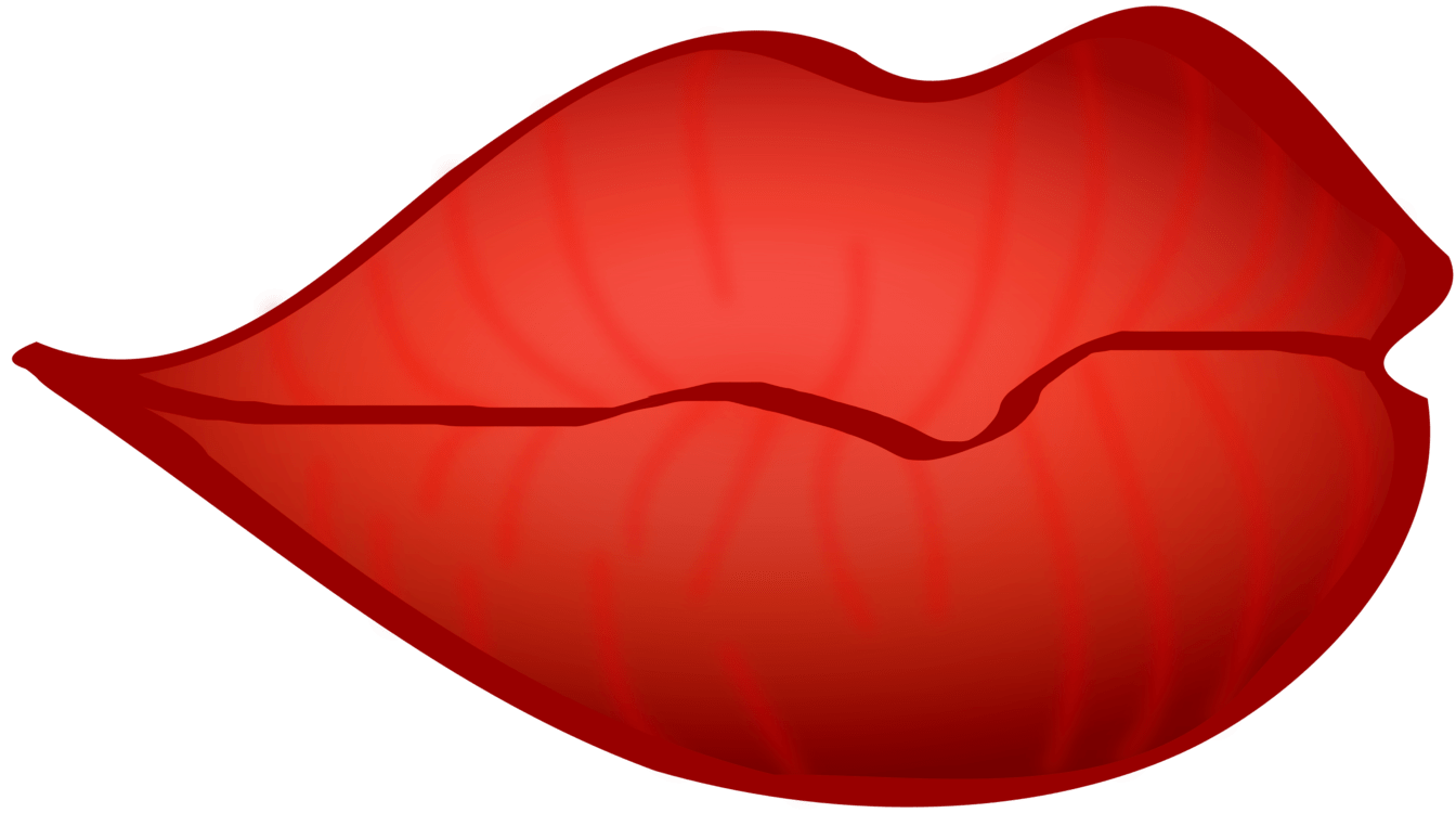 1344x750 Red Lips Smile Drawing