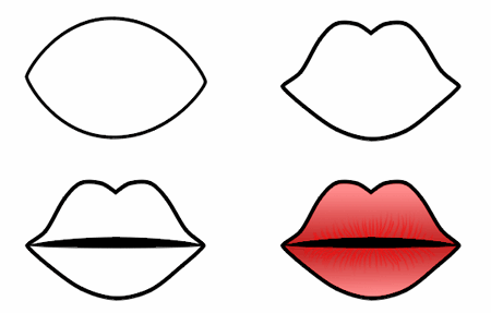 450x287 Drawing Cartoon Lips How To Draw Cartoon Drawings, Drawings