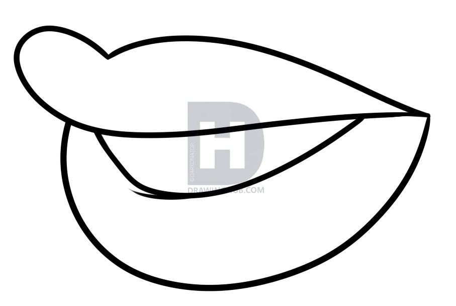 907x608 How To Draw Lips For Beginners, Step