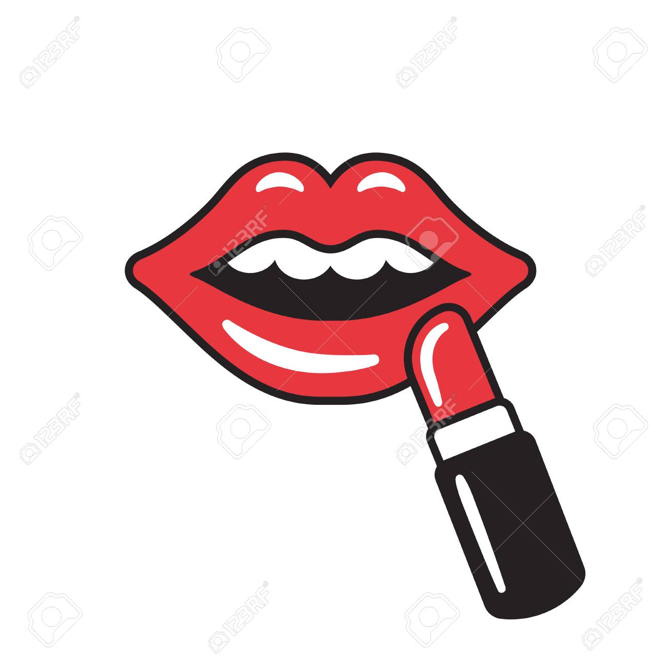 1300x1300 Huge Collection Of 'cartoon Lip Drawing' Download More Than