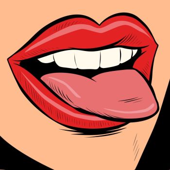 350x350 You Searched For Woman Lip Makeup Comic Cartoon Pop Art Retro