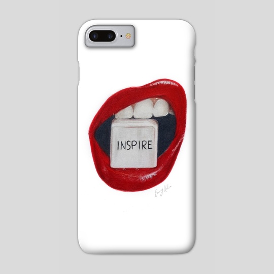 540x540 Lips Inspire Pencil Drawing, A Phone Case