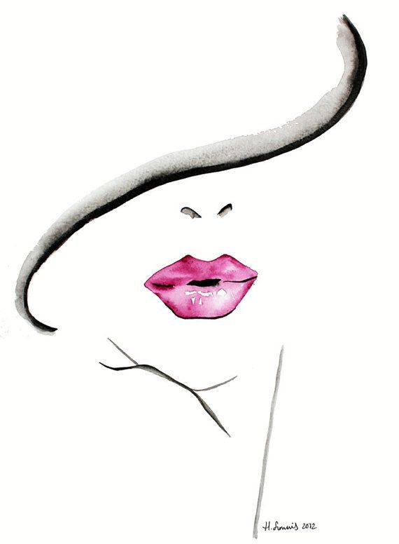 570x776 Fashion Illustration Print