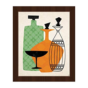 355x355 retro glass green and orange mid century retro modern