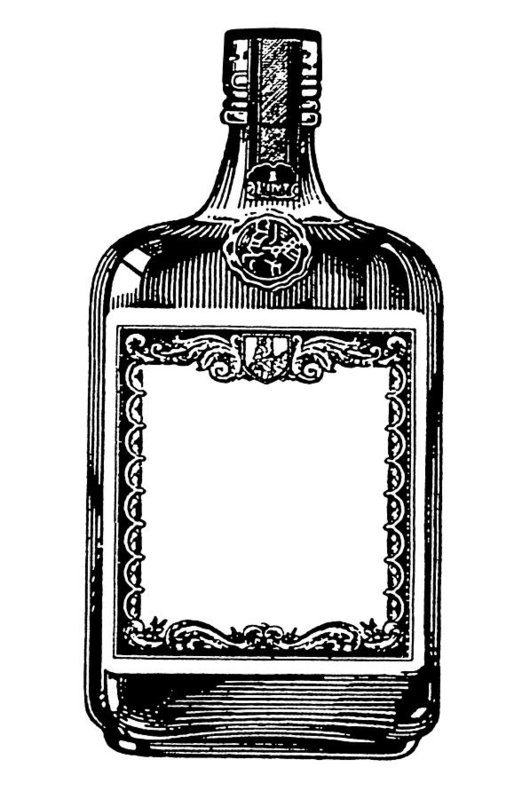 Liquor Bottle Drawing Free download on ClipArtMag
