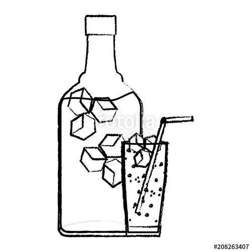 500x500 Grunge Port Liquor Bottle And Glass Beverage Stock Image